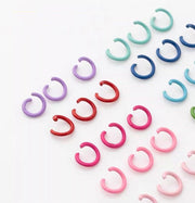 丸カン Cカン 同色100個セット 接続リング 6mm 8mm 10mm ハンドメイド パーツ アクセサリーパーツ キーホルダー ストラップ DIY カラフル 開口リング 金具 手芸用品 カラバリ豊富 かわいい おしゃれ 推し活グッズ ストラップパーツ