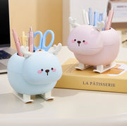 ペンスタンド ペン立て ペンホルダー 文具入れ 文房具 トナカイ 小物入れ かわいい 収納 整理整頓 机上 卓上 鉛筆立て 小物収納 省スペース