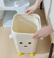 ゴミ箱 ダストボックス ゴミ袋が隠せる 袋が見えない スクエア 角型 ゴミ入れ くずかご ロボット かわいい おもしろい ユニーク 子供部屋