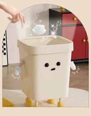 ゴミ箱 ダストボックス ゴミ袋が隠せる 袋が見えない スクエア 角型 ゴミ入れ くずかご ロボット かわいい おもしろい ユニーク 子供部屋