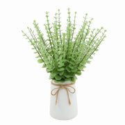 フェイクグリーン 人工観葉植物 24本組 造花 ユーカリ 緑 枯れない インテリア 飾り ホームガーデン ベランダ トイレ 窓際