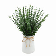 フェイクグリーン 人工観葉植物 24本組 造花 ユーカリ 緑 枯れない インテリア 飾り ホームガーデン ベランダ トイレ 窓際