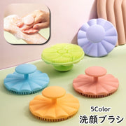 洗顔ブラシ フェイスブラシ 単品 1個 バスグッズ バス用品 シリコン 柔らかい スキンケア メイク落とし クレンジング ベビー用シャンプーブラシ 洗髪ブラシ お風呂 ハンドサイズ コンパクト かわいい