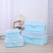 収納ケース 収納ボックス 3段 小物入れ 卓上 フタ付き 持ち手付き 文房具 文具 メイク用品 化粧品 取っ手 持ち運び 半透明蓋 おしゃれ かわいい ふた 蓋 収納 整理 簡単 便利