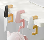 バッグハンガー テーブルフック カバン掛け クランプ固定 アヒル風 かわいい 可愛い おしゃれ 机 テーブル デスク バッグ カバン 鞄 引っ掛け 吊り下げ ずり落ち 盗難 防止 旅行 出張