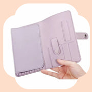 ネイル道具収納ケース ネイル道具収納ポーチ 手帳型 ネイルアート用品 ネイルグッズ 小物入れ ネイル道具入れ レザー調 フェイクレザー 便利 お洒落