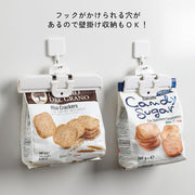 袋止めクリップ 2個セット 2個入り 袋留めクリップ フードクリップ キッチンクリップ 食品クリップ 食品用袋クリップ 保存クリップ シンプル 袋密封 食材保存 保管 白 ホワイト