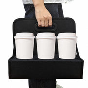 ドリンクホルダー カップホルダー ボトルキャリア 折りたたみ 6本 持ち手付き 持ち運び 持ち歩き テイクアウト アウトドア ピクニック