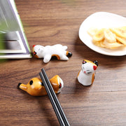 箸置き はしおき 単品 1個 カトラリーレスト 箸休め 箸枕 食器 卓上小物 陶器 猫 ネコ ねこ キャット 三毛猫 キュート かわいい 和風 ほっこり おしゃれ インテリア小物 テーブル小物 プレゼント 贈り物