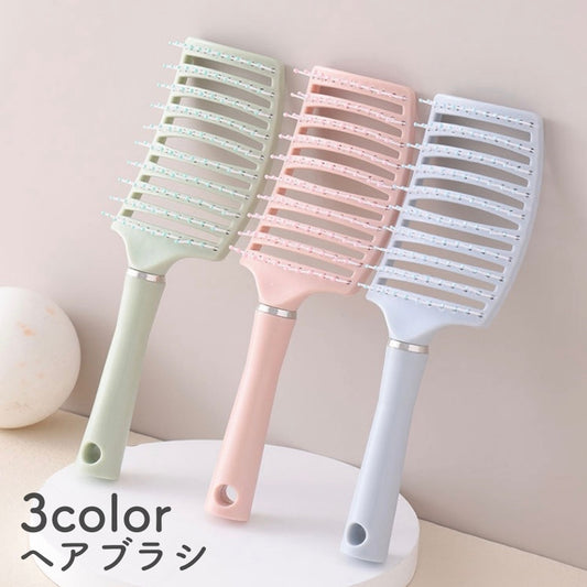 ヘアブラシ ヘッドブラシ スケルトンブラシ 無地 コーム スタイリング 商品画像