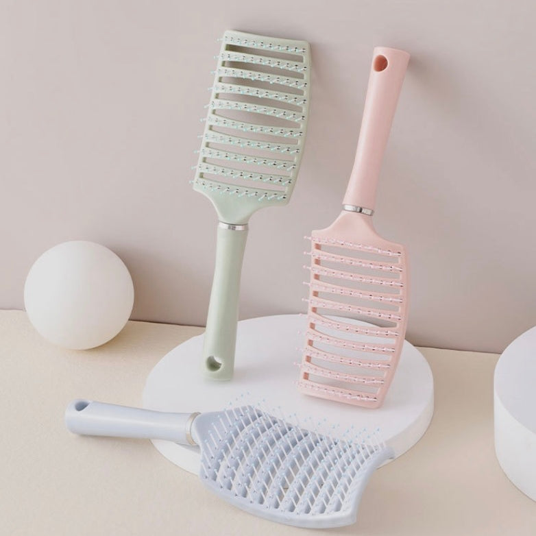 ヘアブラシ ヘッドブラシ スケルトンブラシ 無地 コーム スタイリング 商品画像2