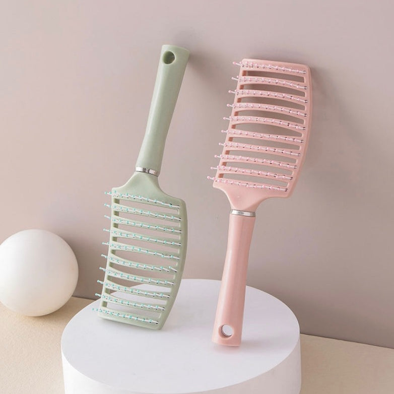 ヘアブラシ ヘッドブラシ スケルトンブラシ 無地 コーム スタイリング 商品画像4