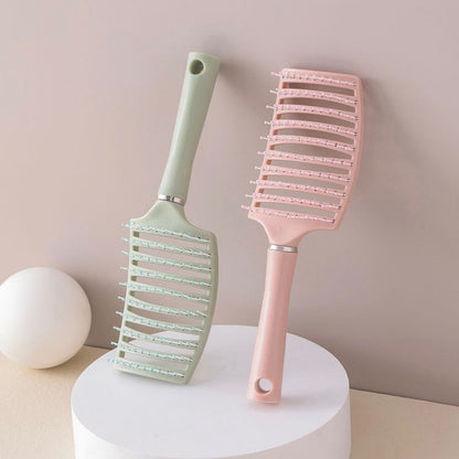 ヘアブラシ ヘッドブラシ スケルトンブラシ 無地 コーム スタイリング 商品画像4