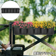 植木鉢 プランター フェルト 防水 壁掛け 壁 吊り下げ 6ポケット 植栽 ガーデニング 花 家庭菜園 緑