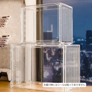 コレクションケース アクリル 3段 4段 フィギュアケース ショーケース 展示ボックス ディスプレイケース 大容量 防塵 防水 小型 棚 卓上 積み重ね 透明 クリア 収納 人形 模型 ミニカー おしゃれ