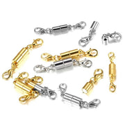 マグネットクラスプ ネックレス留め具 5個セット 留め金具 カニカン付き アクセサリーパーツ マグネット 磁石 ハンドメイド 手芸 アクセサリー ネックレス ブレスレット
