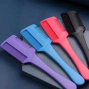 ヘアカッター すきカミソリ コーム くし 櫛 ヘアブラシ 一体型 散髪グッズ ヘアケア用品 セルフカット 髪の毛 前髪 自宅 簡単 調髪 便利