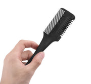 ヘアカッター すきカミソリ コーム くし 櫛 ヘアブラシ 一体型 散髪グッズ ヘアケア用品 セルフカット 髪の毛 前髪 自宅 簡単 調髪 便利