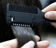 ヘアカッター すきカミソリ コーム くし 櫛 ヘアブラシ 一体型 散髪グッズ ヘアケア用品 セルフカット 髪の毛 前髪 自宅 簡単 調髪 便利
