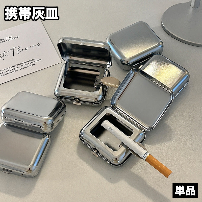 携帯灰皿 単品 小型灰皿 アッシュトレイ 蓋付き 喫煙具 商品画像