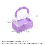 アクセサリーケース ジュエリーボックス 宝石箱 小物入れ 持ち手 リボン 大容量 収納 ミニ コンパクト 携帯 持ち運び 可愛い