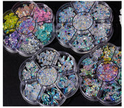 ネイルパーツ 3Dパーツ 立体 ラインストーン リボン 花 パール調 アソート セット デコパーツ ビジュー セルフネイル ジェルネイル 可愛い おしゃれ DIY ハンドメイド ケース入り ネイルアート用品 ネイルアクセサリー
