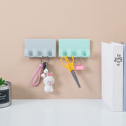スマホホルダー ウォールラック キーフック 壁掛け 粘着式 鍵かけ 小物収納 防水 軽量 省スペース 吊り下げ 玄関 穴あけ不要