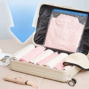 衣類圧縮袋 単品 1枚 衣類収納 トラベル用品 ジッパー袋 圧縮バッグ 旅行 出張 巻くだけ 整理整頓 スーツケース 省スペース