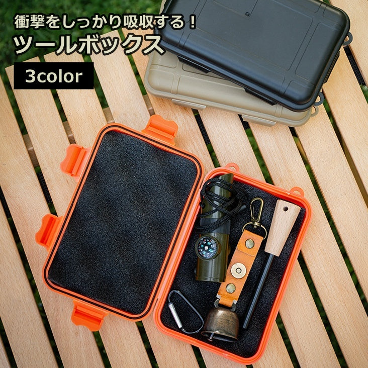 ツールボックス 収納ケース 工具収納用品 工具箱 フック穴付き 衝撃吸収 クッション性 携帯 持ち運び 防水 アウトドア
