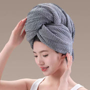 タオルキャップ ヘアドライタオル ドライキャップ ヘッドタオル 吸水 速乾 通気性 無地 単色 シンプル お風呂上がり プール 温泉 海水浴