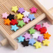 ビーズ 20個セット 星 スター ハンドメイド用品 手芸素材 DIY雑貨 シンプル カジュアル ポップ 可愛い キュート 手芸用品