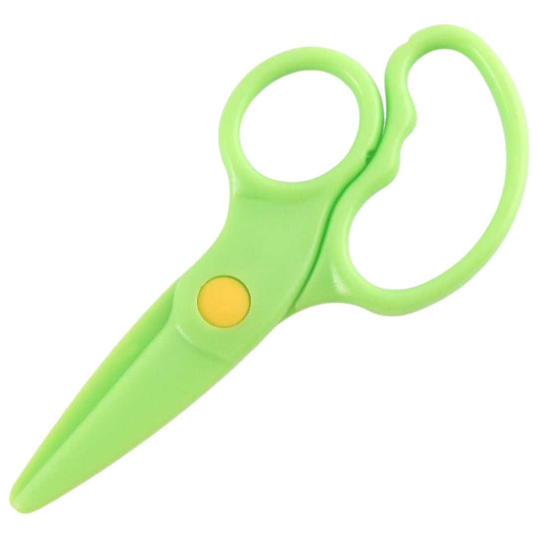 安全はさみ プラスチック製ハサミ 学校用 子供用 子ども キッズ 文房具 紙切り 練習 DIY 右手用 ミニ 軽量 安心 初めて