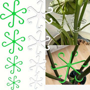 園芸用支柱サポートプレート 4個セット 4サイズ 支柱ホルダー 支柱用部品 つる植物用 支柱固定 葉っぱ型 リーフ型 家庭菜園 農業 ガーデニング 野菜 花 園芸用品