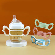 哺乳瓶ホルダー 哺乳瓶カバー ハンドル 持ち手 ベビー 幼児 赤ちゃん 授乳用品 シリコン 可愛い 柔らかい ソフト シンプル