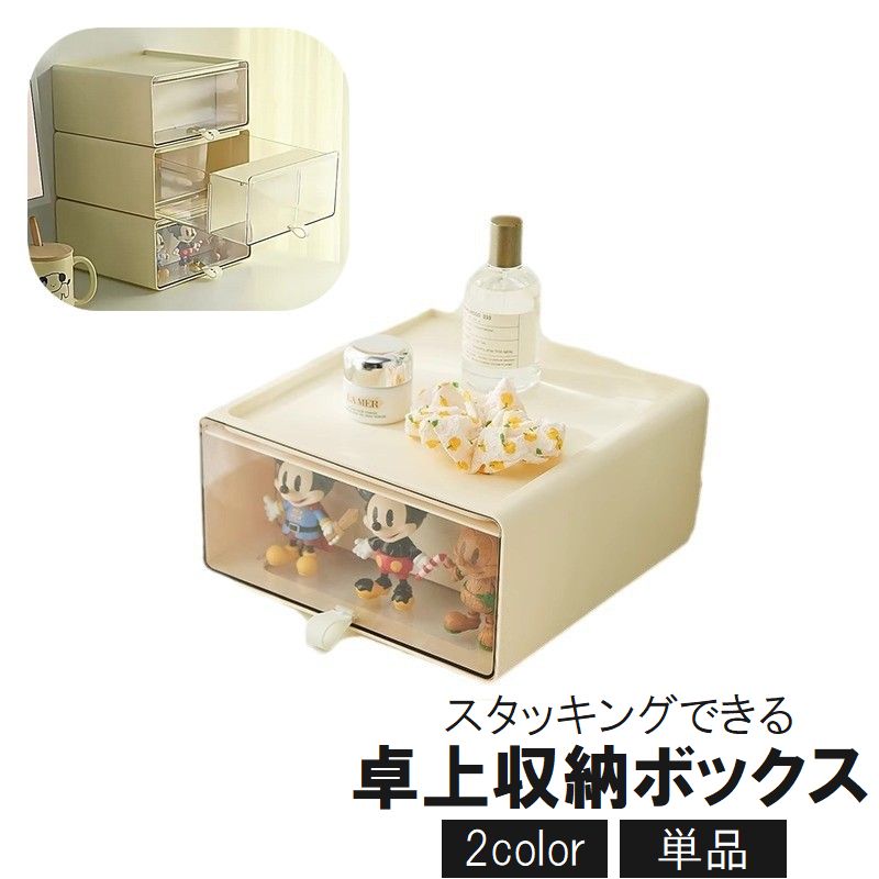 収納ボックス ミニチェスト 引き出し 小物入れ 卓上 積み重ね可能 スタッキング 文房具 事務用品 筆記用具 コスメ 化粧品 整理整頓 おしゃれ シンプル 収納ケース