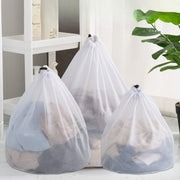 洗濯ネット 単品 1枚 ランドリーネット 巾着袋 洗濯用品 メッシュ 細目 粗目 まとめ洗い 大容量 絡まり防止 型崩れ防止