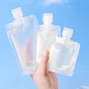 トラベルボトル 詰め替え容器 4個セット 旅行用品 携帯容器 小分け 詰め替えボトル 化粧水 日焼け止め 持ち歩き コンパクト 半透明 便利 シャンプー クリーム 出張 お泊り