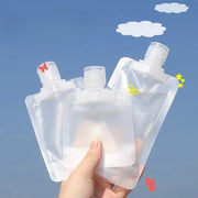 トラベルボトル 詰め替え容器 4個セット 旅行用品 携帯容器 小分け 詰め替えボトル 化粧水 日焼け止め 持ち歩き コンパクト 半透明 便利 シャンプー クリーム 出張 お泊り