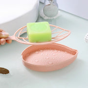 石けんケース ソープディッシュ 石鹸置き 単品 1個 乾燥 通規制 石鹸 スポンジ置き スポンジホルダー リーフ 葉っぱ 洗面所 洗面台 お風呂 バスルーム バス用品 おしゃれ かわいい インテリア雑貨