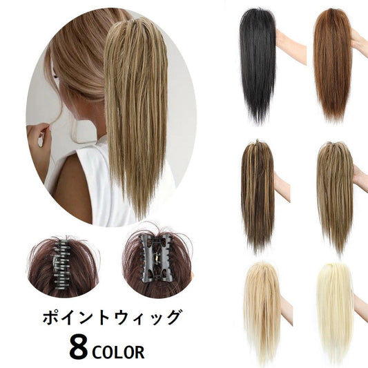 ポイントウィッグ 部分ウィッグ ポニーテール ヘアクリップ式 バンスクリップ レディース 商品画像