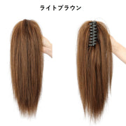 ポイントウィッグ 部分ウィッグ ポニーテール ヘアクリップ式 バンスクリップ レディース 女性用 簡単装着 つけ毛 付け毛 ストレート ヘアピース ヘアアレンジ イメチェン コスプレ