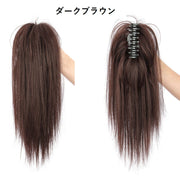 ポイントウィッグ 部分ウィッグ ポニーテール ヘアクリップ式 バンスクリップ レディース 女性用 簡単装着 つけ毛 付け毛 ストレート ヘアピース ヘアアレンジ イメチェン コスプレ