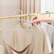 ハンガー 10本セット 物干しハンガー 洋服掛け ズボン掛け ボトムス 衣類収納 クローゼット シンプル 型崩れ防止 跡が付かない かわいい