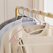 ハンガー 10本セット 物干しハンガー 洋服掛け ズボン掛け ボトムス 衣類収納 クローゼット シンプル 型崩れ防止 跡が付かない かわいい