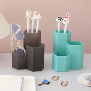 ペンホルダー ペン立て えんぴつ立て ペンスタンド ペン えんぴつ 定規 収納 文房具入れ 鉛筆立て 六角形 シンプル おしゃれ 便利 卓上 デスク スタイリッシュ