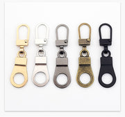 ジッパータブ 4個セット ジッパーヘッド プルタブ ファスナー 引き手 部品 パーツ ジッパー 交換用 替え 金具 チャック 交換部品 修理 手芸パーツ 和洋裁材料 ハンドメイド スライダー ジャンパー パーカー カバン ポーチ 小物 財布 シンプル かっこいい スタイリッシュ 黒 銀色 金色 ブロンズ