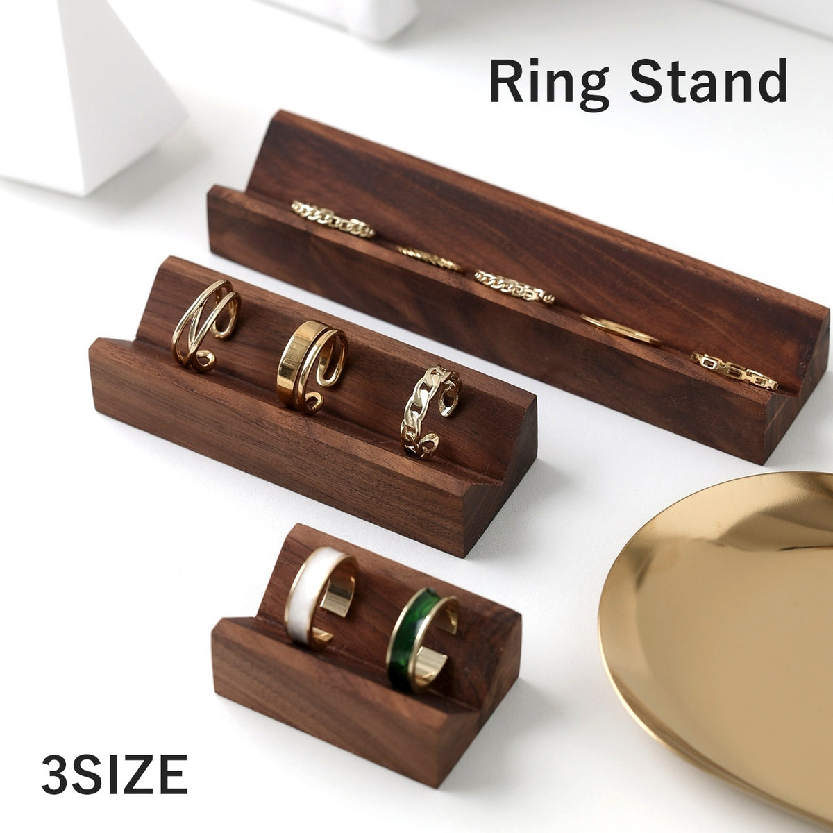 リングスタンド リングホルダー アクセサリースタンド ディスプレイ 木製 アクセサリートレイ ジュエリー 撮影 かわいい おしゃれ