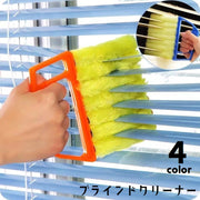 ブラインドクリーナー ブラインドブラシ ブラインドモップ 単品 ほこり取り ホコリ取り クリーニングブラシ 隙間掃除 ハンディタイプ エアコン ブラインド ふわふわ 取り外し可 大掃除 清掃用具 日用品雑貨 持ち手付き 便利グッズ シンプル 橙 黄 青 緑