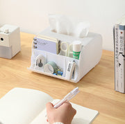 ティッシュケース ティッシュボックス 小物入れ リモコンラック スマホスタンド 卓上 仕切り 化粧品収納 小物収納 整理整頓 スマホ立て 多機能 大容量 インテリア おしゃれ かわいい