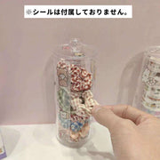 シュシュ収納ケース 単品 1個 ヘアアクセサリー収納 ヘアアクセサリーケース シュシュホルダー 筒 円筒形 取り出し口付き 卓上 クリア 透明 蓋付き 陳列ケース 髪飾り 髪留め ヘアバンド 収納ボックス 選びやすい 便利